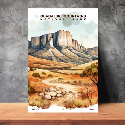 Guadalupe Mountains National Park Poster, Travel Art, Office Poster, Home Decor | S8 - image2